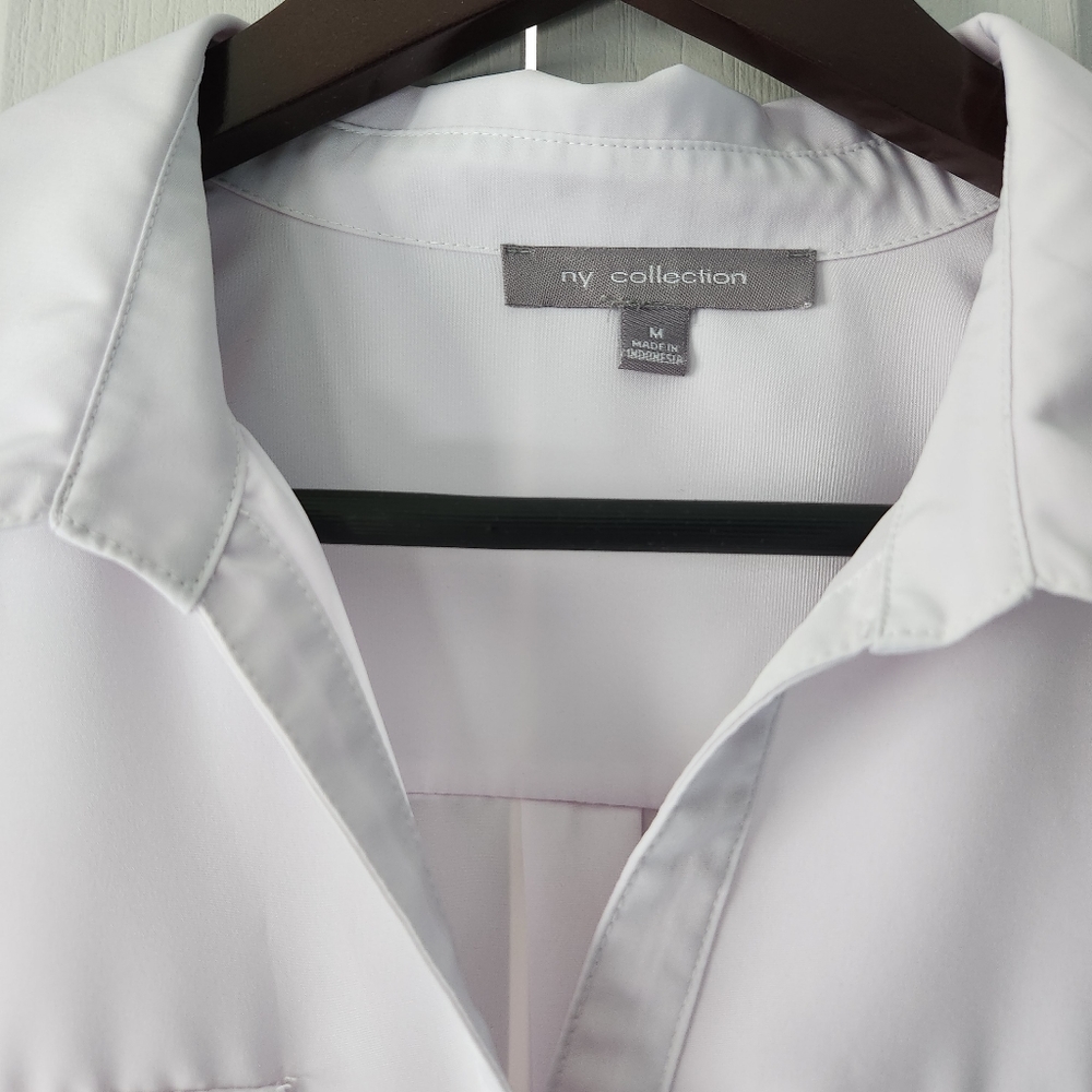 Ny Collection Wrinkle Resistant Lavender Boyfrien… - image 6